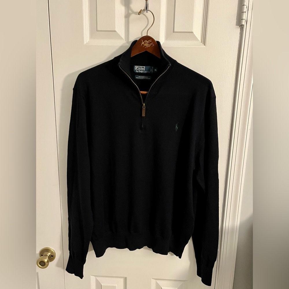 Polo Ralph Lauren Merino Wool 1/4 Zip Up Sweater